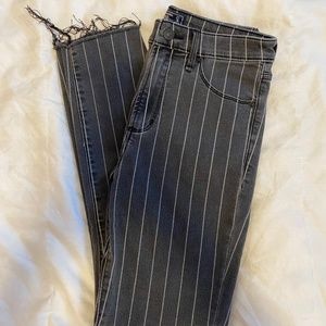 Abercrombie & Fitch Striped Jeans